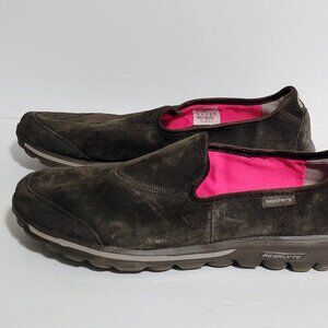 Skechers Women's Go Walk Original Comfort Walking Shoes W11 Brown Suede 13511